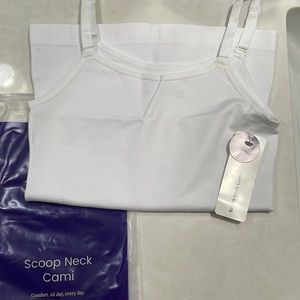 Shapermint / Empetua - Scoop Neck Cami - Size Medium - White - with tags